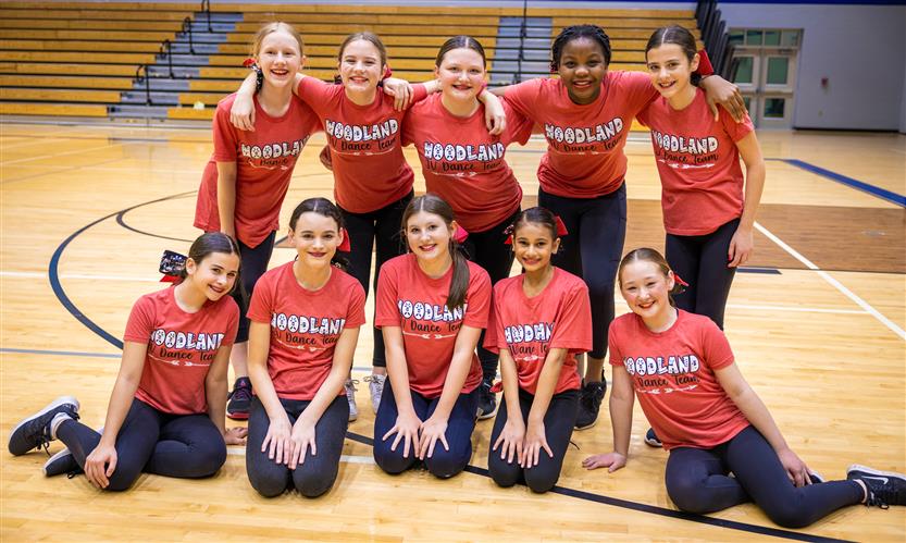Middle school dance team performs during showcase